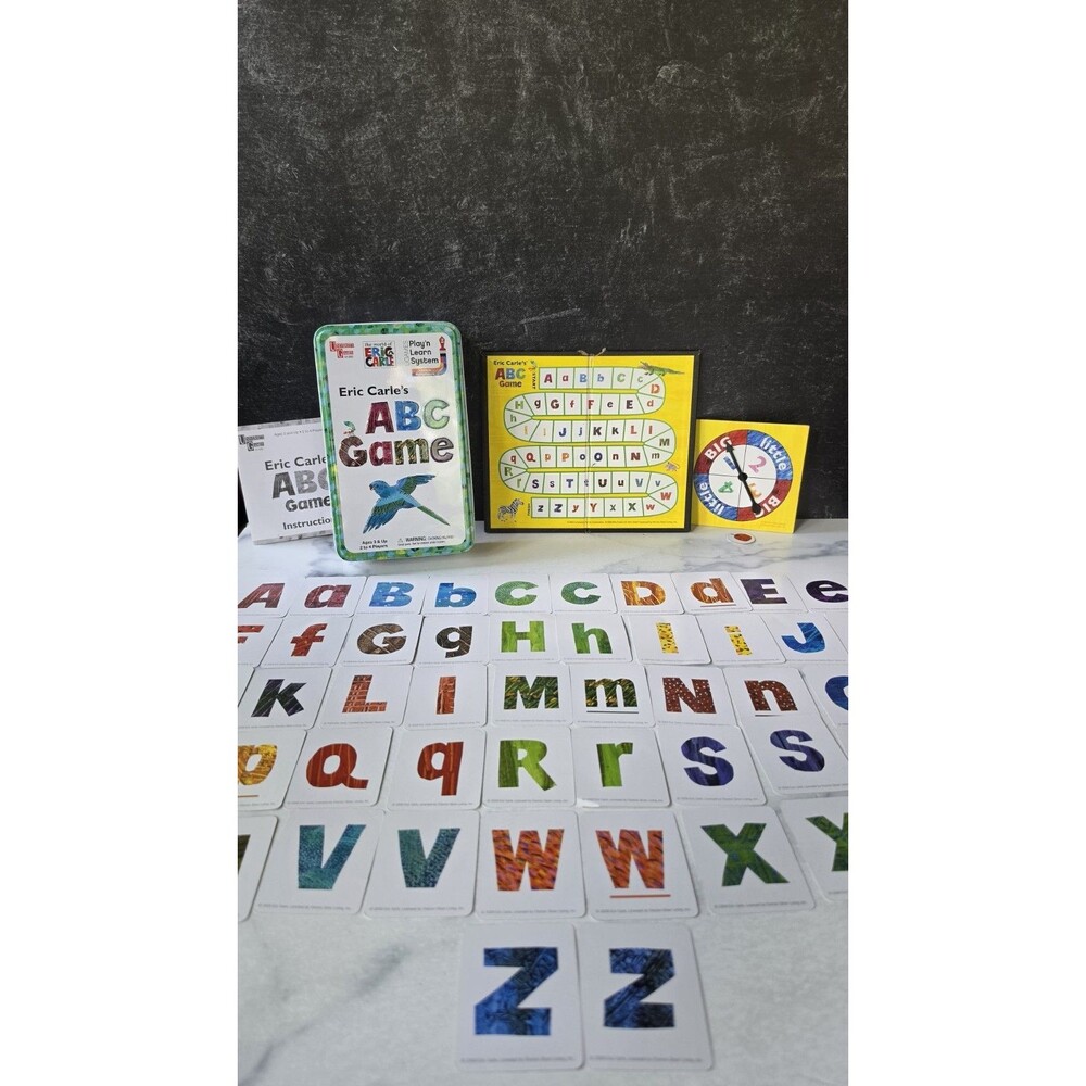 Eric Carle's ABC Game In A Tin READ Description
